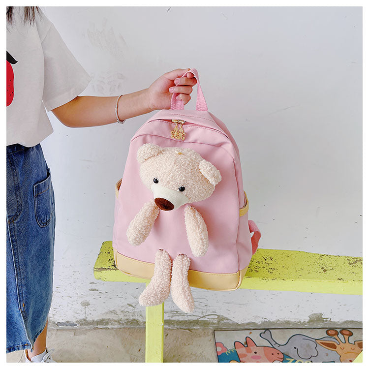 6878 GESSY BEAR BACKPACK IN PINK