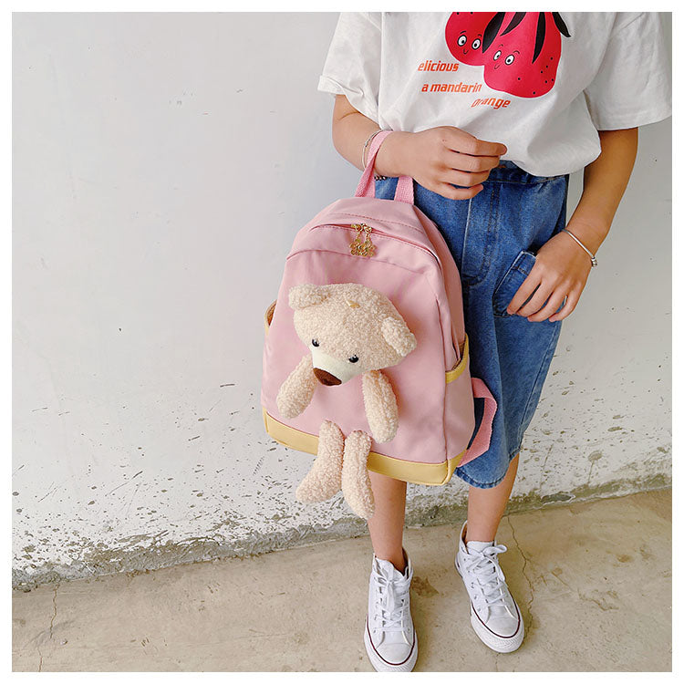6878 GESSY BEAR BACKPACK IN PINK