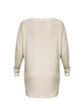 Load image into Gallery viewer, Anna Smith lace up front long sleeves oversized knitted jumper