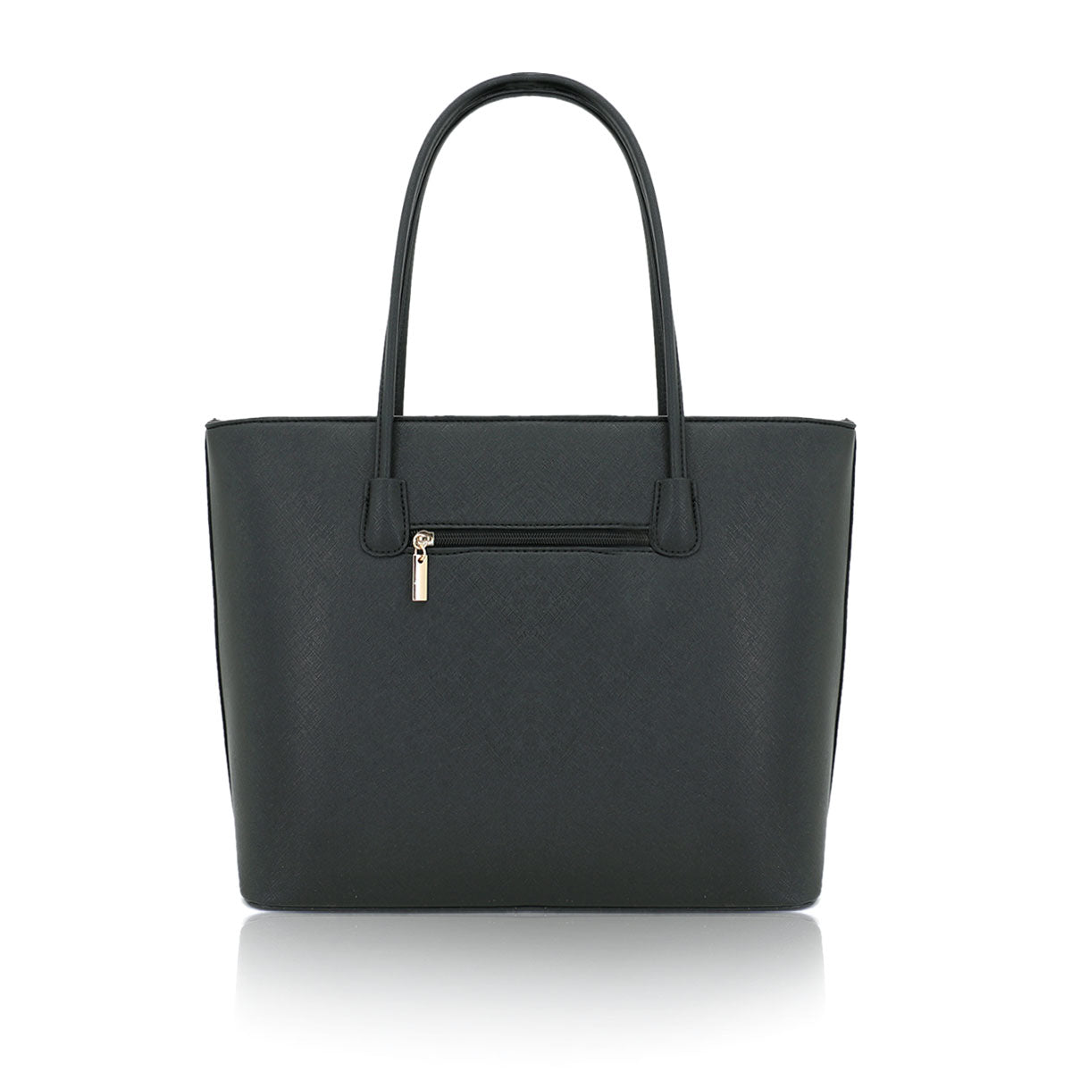 F16126 GESSY BOW DETAIL SHOULDER BAG SET IN BLACK