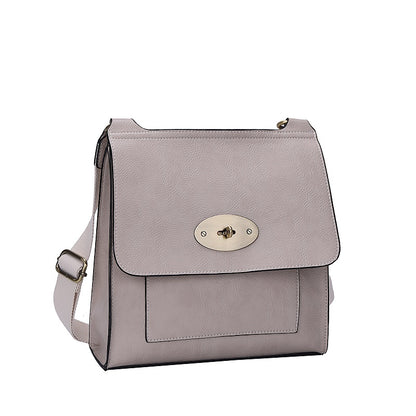 8715 GESSY CROSS BODY BAG IN   LIGHT GREY