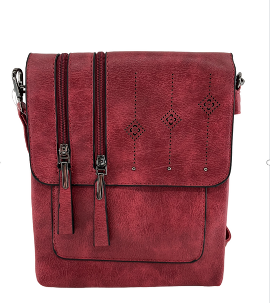 1348 GESSY HANDBAG IN RED