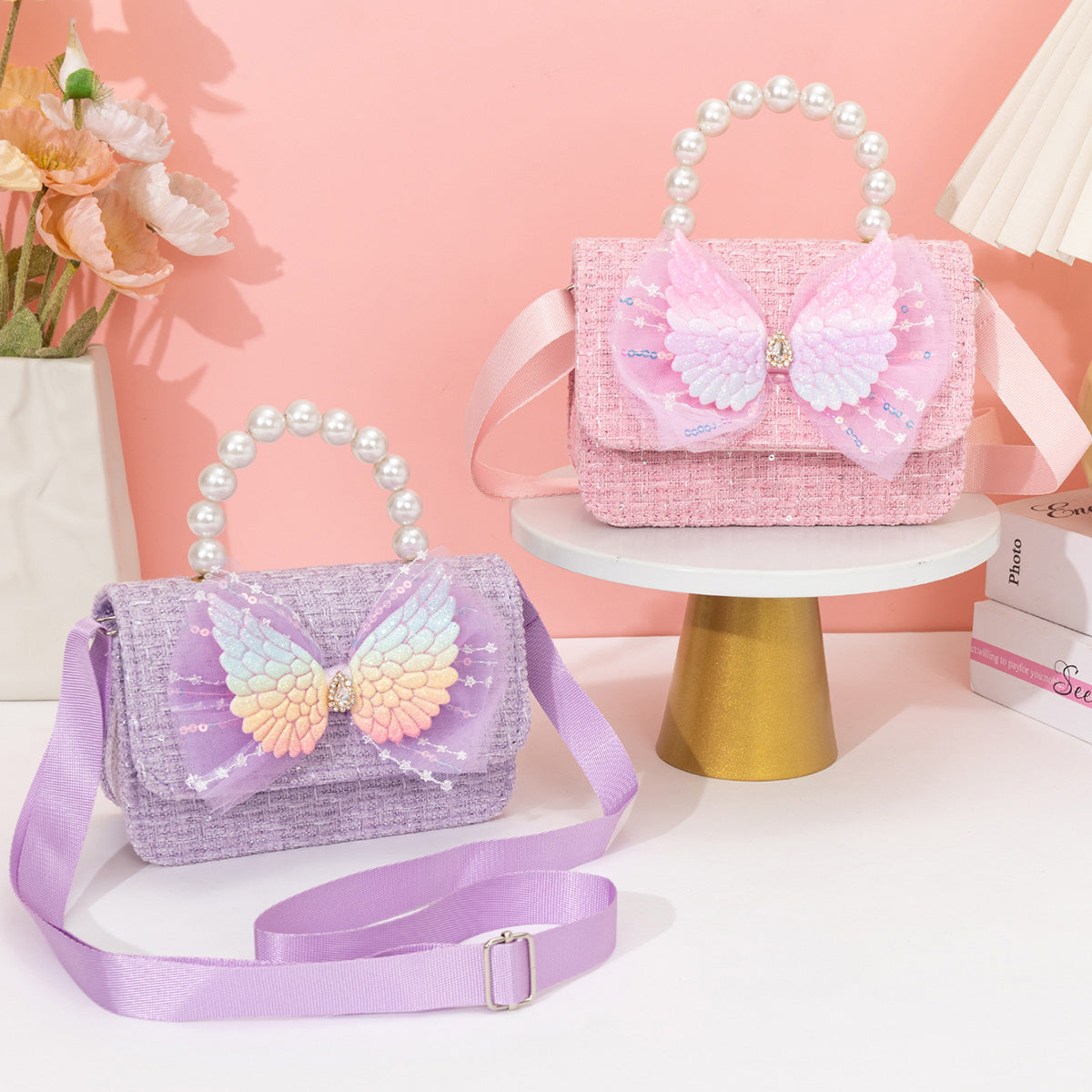 3059  GESSY BUTTERFLY  KID HANDBAGS