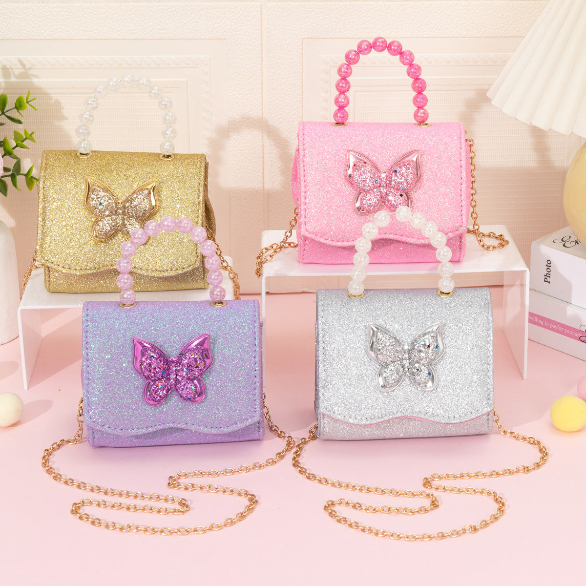 3056 GESSY BUTTERFLY  KID HANDBAGS