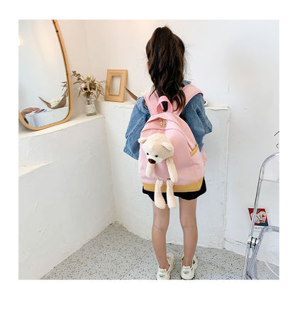 6878 GESSY BEAR BACKPACK IN PINK