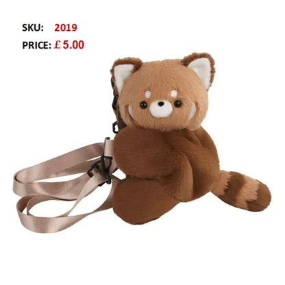 2019 GESSY RACCOON PLUSH LYING-DOWN BAG