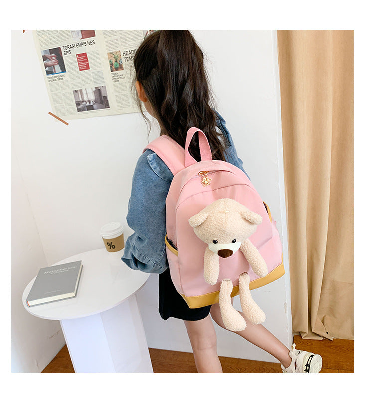 6878 GESSY BEAR BACKPACK IN PINK