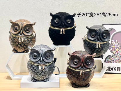 8875 Gessy Vintage Owl Crossbody Bag