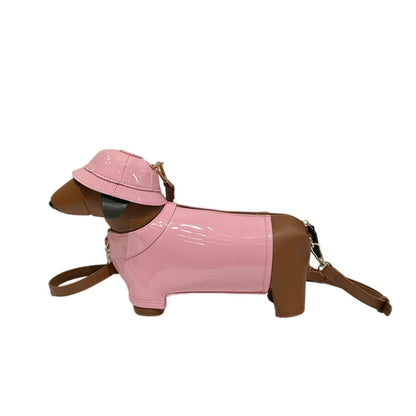 2573 Gessy Sausage Dog Checker Bag