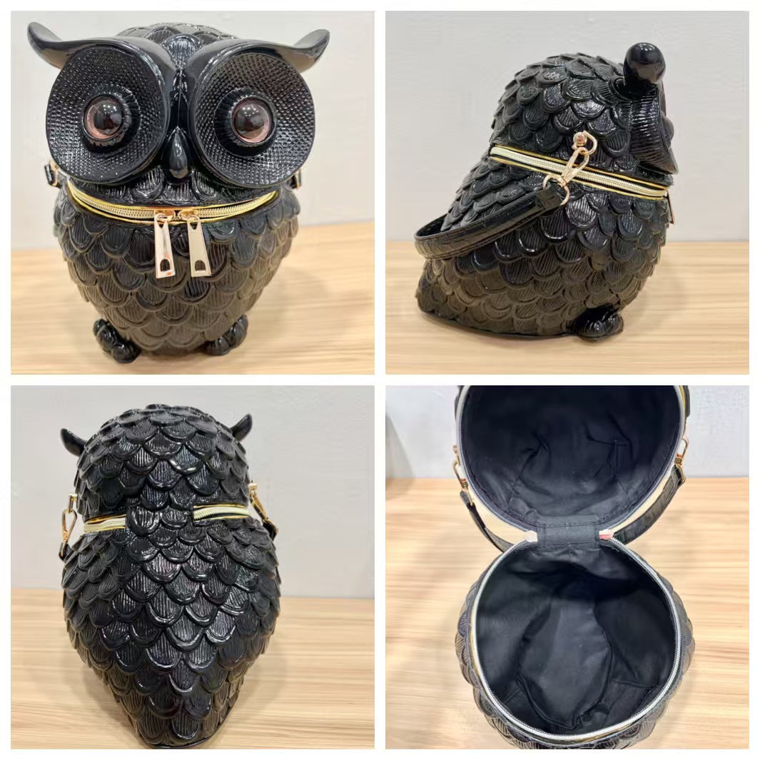 8875 Gessy Vintage Owl Crossbody Bag