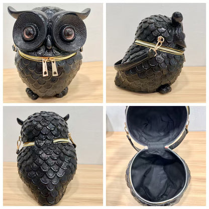 8875 Gessy Vintage Owl Crossbody Bag