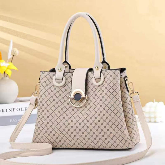 2301 BEIGE GESSY HANDBAG WITH BEIGE HANDLE