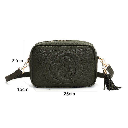 835 GESSY HANDBAG IN DARK GREEN