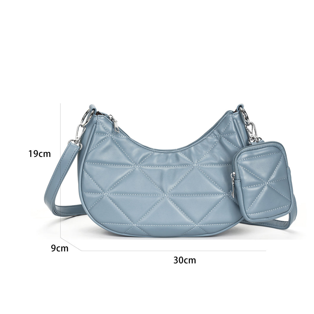 671 CROSSBODY BAG IN LIGHT BLUE