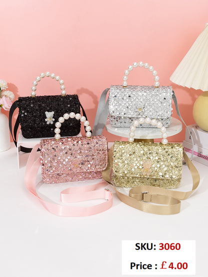 3060 Gessy Glitter Pearl Princess Handbag