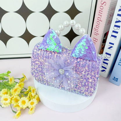 3063 Gessy Glitter Pearl Princess Handbag