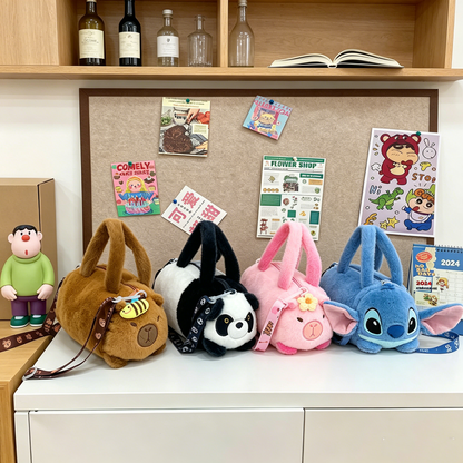 KPB01 Gessy Plush Crossbody Bag Cute Cartoon Stuffed Animal Handbag