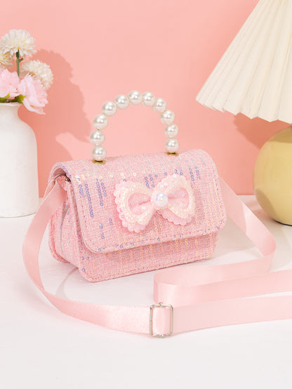 3057 Gessy Glitter Bow Bead Bag