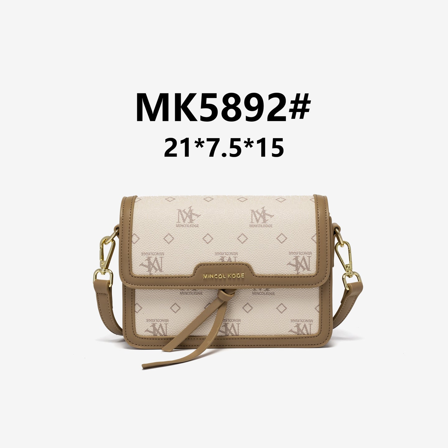 5892 GESSY BAG IN BEIGE/KHAKI
