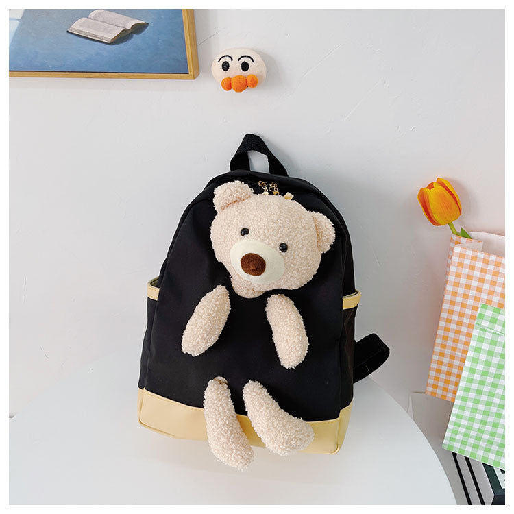 6878 GESSY BEAR BACKPACK IN BLACK