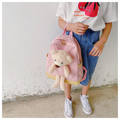 6878 GESSY BEAR BACKPACK IN PINK