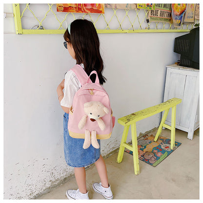 6878 GESSY BEAR BACKPACK IN PINK