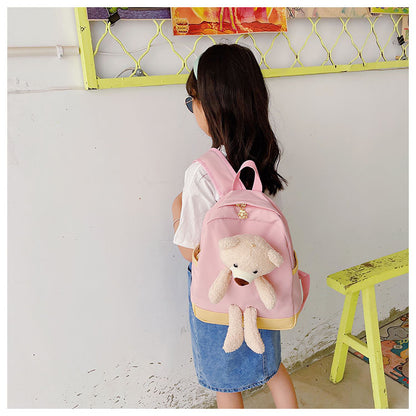 6878 GESSY BEAR BACKPACK IN PINK