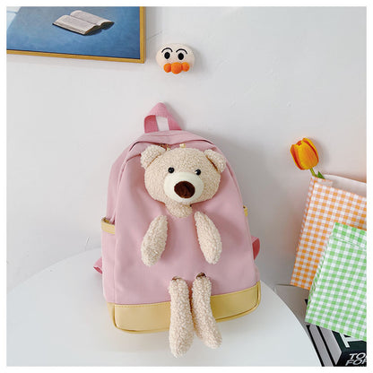 6878 GESSY BEAR BACKPACK IN PINK