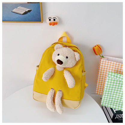 6878 GESSY BEAR BACKPACK IN YELLOW