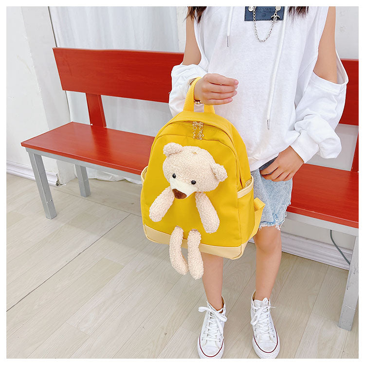 6878 GESSY BEAR BACKPACK IN YELLOW