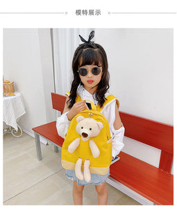 6878 GESSY BEAR BACKPACK IN YELLOW