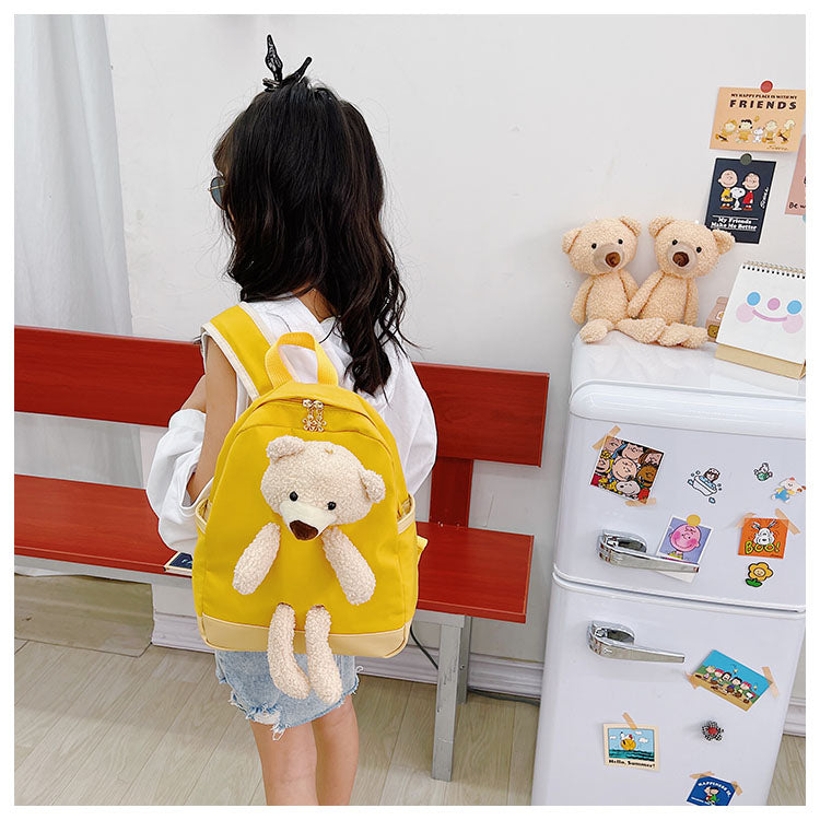 6878 GESSY BEAR BACKPACK IN YELLOW