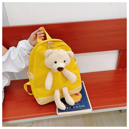 6878 GESSY BEAR BACKPACK IN YELLOW