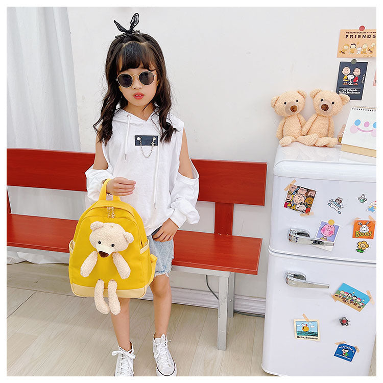 6878 GESSY BEAR BACKPACK IN YELLOW