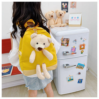 6878 GESSY BEAR BACKPACK IN YELLOW