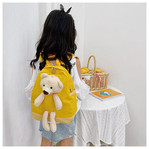 6878 GESSY BEAR BACKPACK IN YELLOW