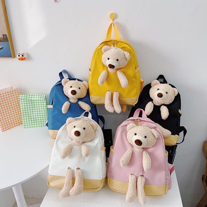 6878 GESSY BEAR BACKPACK IN PINK