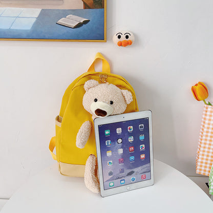 6878 GESSY BEAR BACKPACK IN PINK