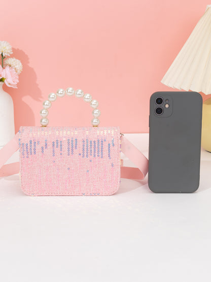 3057 Gessy Glitter Bow Bead Bag