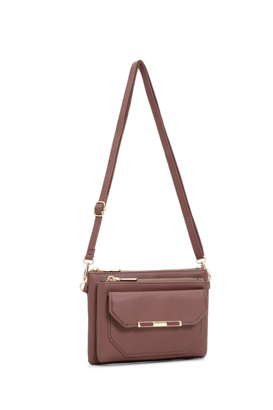 LH020 GESSY BAG IN DARK BROWN