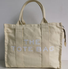 Load image into Gallery viewer, BM-829 GESSY MEDIUM SIZE CANVAS THE TOTE BAG IN BLACK