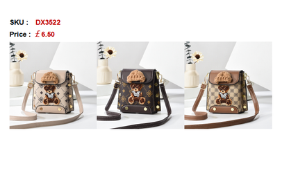 DX3522 GESSY CROSS BODY BAG IN THREE COLOURS