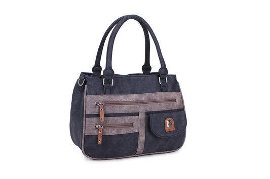 17655-1 GESSY HANDBAG IN BLACK/G