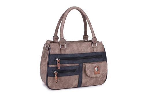 17655-1 GESSY HANDBAG IN KHAKI/B