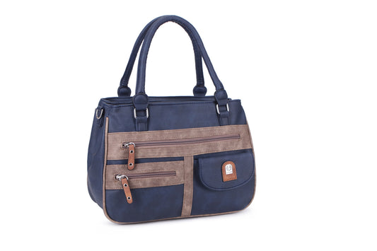 17655-1 GESSY HANDBAG IN BLUE/K