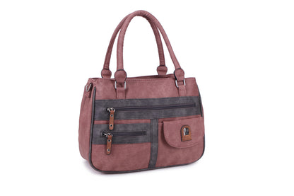 17655-1 GESSY HANDBAG IN PINK/C