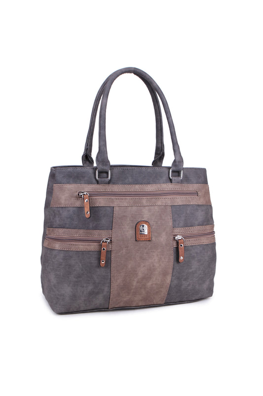 17658-1 GESSY HANDBAG IN GREY/K