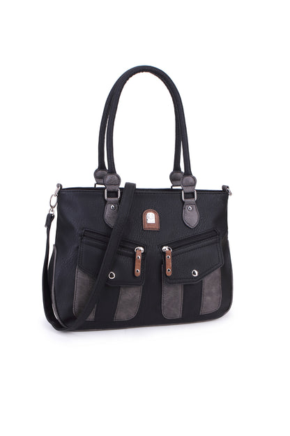 1702 GESSY HANDBAG IN BLACK/G