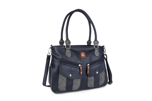 1702 GESSY HANDBAG IN BLUE/G