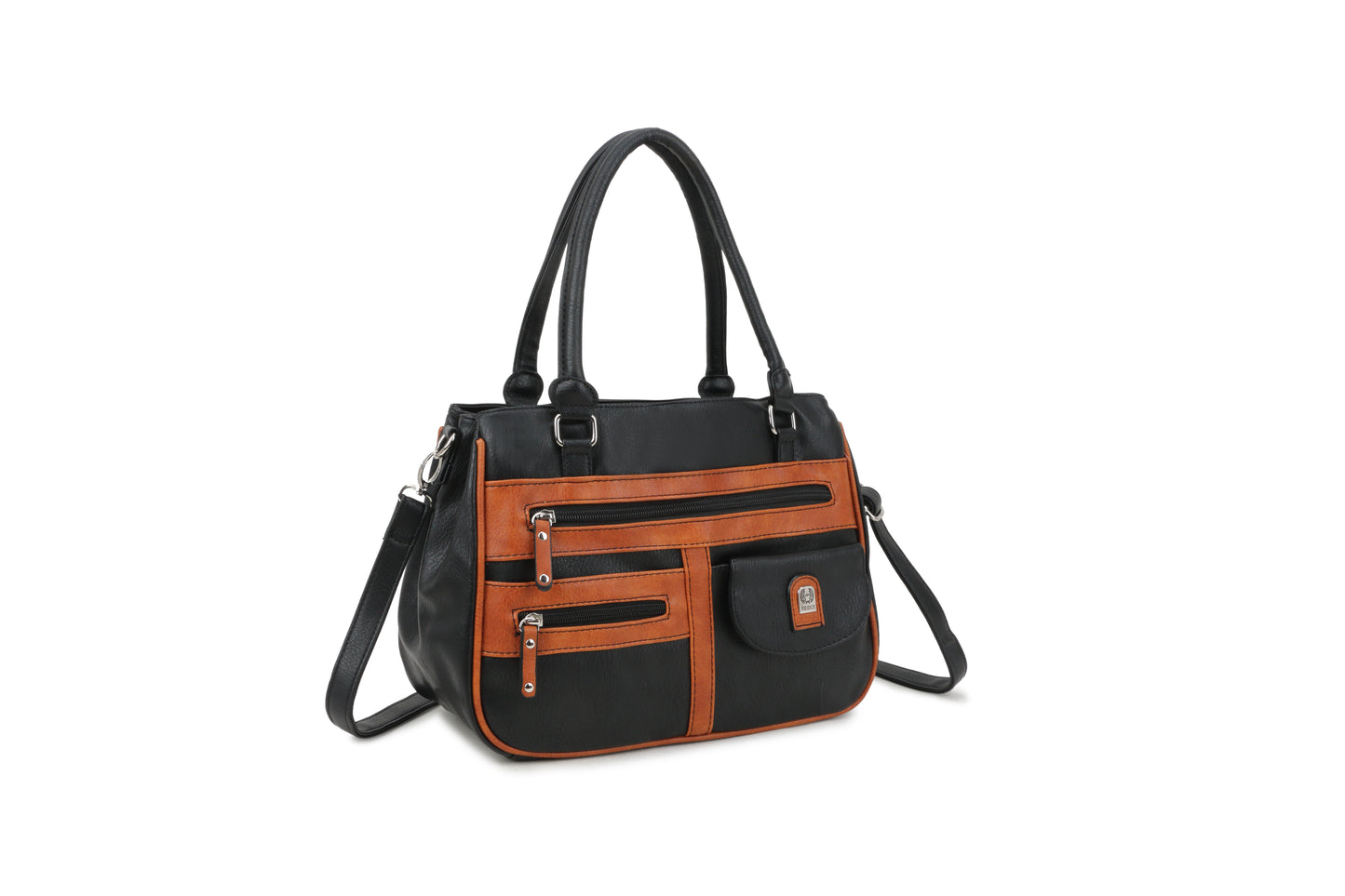 1733-3 GESSY BAG IN BLACK/BROWN